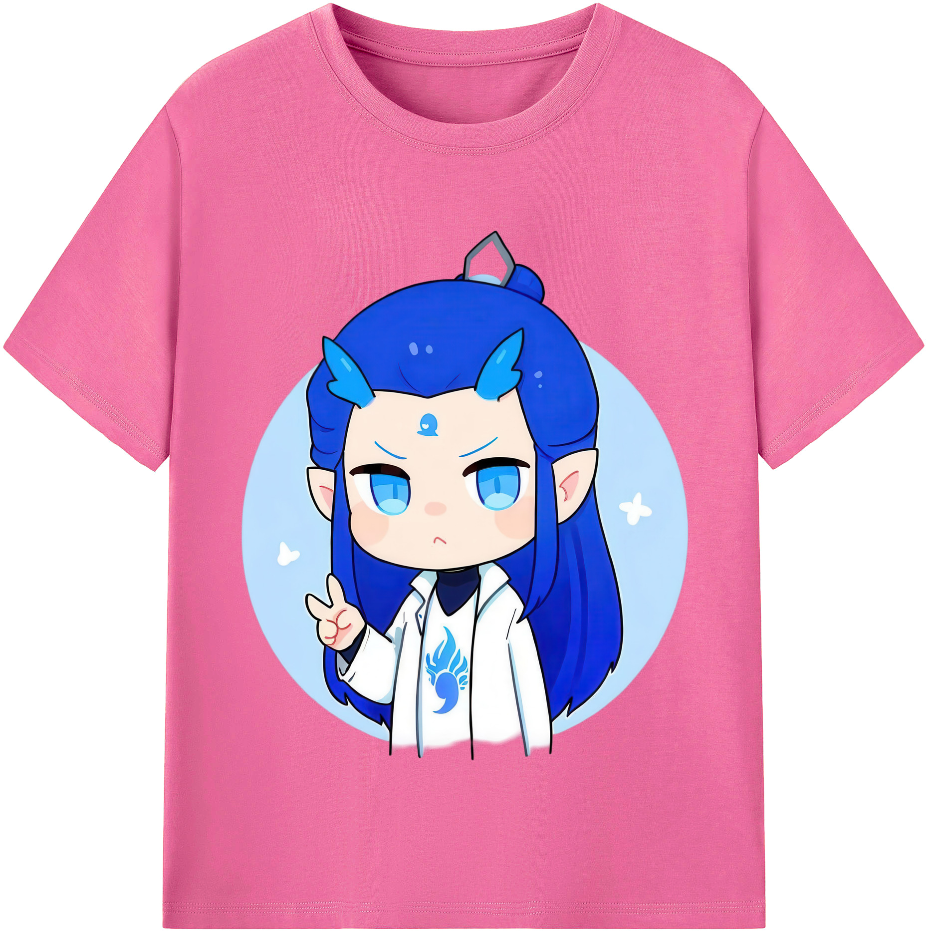 （画像用） Ne Zha 2 ナタ 魔童の大暴れ レディースカジュアルプリントTシャツ（綿100％）